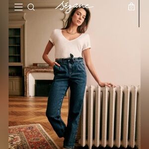 Sezane High Rise Jeans - Never worn!
